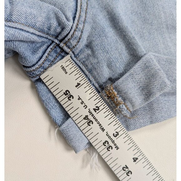 Gap 1969 Cut Off Boyfriend Light Wash Cuffed Denim Stretch Shorts Size 29R US 8 - Picture 7 of 8